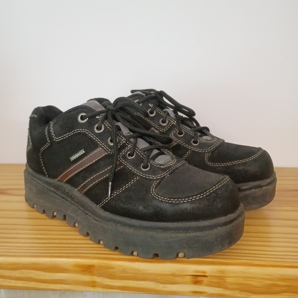 Vintage Skechers Jammers Chunky Platform Shoes Womens Size 10 Y2K Goth